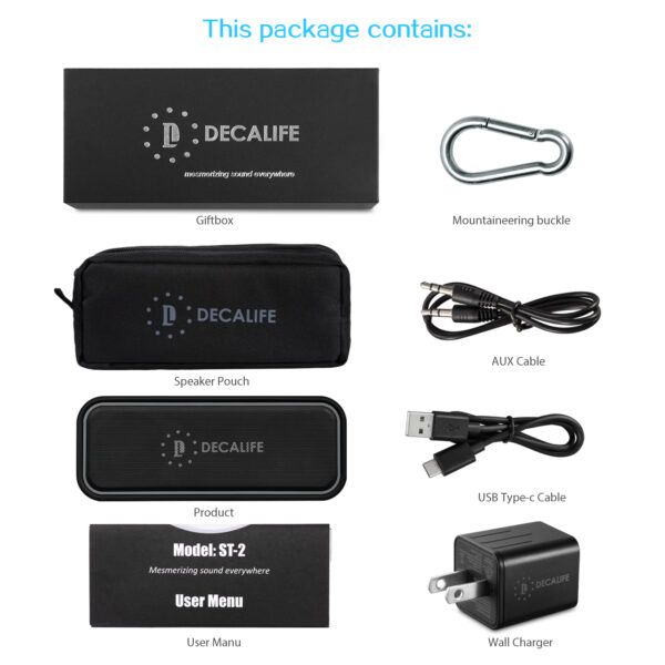 DECALIFE ST-2 packaging and accessories